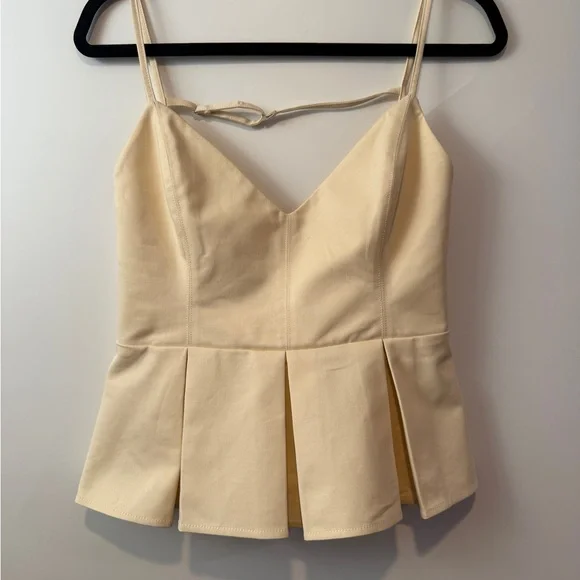 Marissa Webb Cream Pleated Camisole - Picture 11 of 12